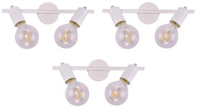 Φωτιστικό Οροφής - Σποτ SE 137-2AW (x3) Soma Packet White adjustable spotlight+ - 77-8859 - 51W - 100W - 77-8859