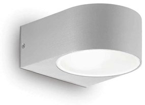 Φωτιστικό Τοίχου Iko 092218 14x7x19cm 1xE27 60W IP54 Grey Ideal Lux