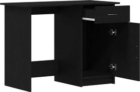 vidaXL Γραφείο Μαύρη Οξυά 100 x 50 x 76 εκ. Επεξεργασμένο ξύλο