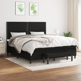 ΚΡΕΒΑΤΙ BOXSPRING ΜΕ ΣΤΡΩΜΑ ΜΑΥΡΟ 180X200 ΕΚ. ΥΦΑΣΜΑΤΙΝΟ 3136535