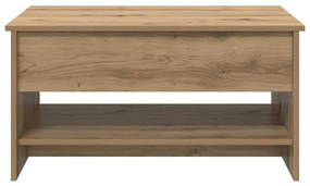 vidaXL Τραπεζάκι σαλονιού artisan δρυς 80 x 50.5 x 41.5 εκ