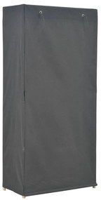 vidaXL Ντουλάπα Γκρι 79 x 40 x 170 εκ. Υφασμάτινη