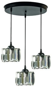 Κρεμαστό Φωτιστικό Οροφής 3xE27 IP20 2551-3/3 Arkolight-2551-3/3-Μαύρο 2551-3/3