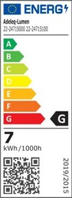 Μίνι σποτ ράγας LED 7W 40VDC ντιμαριζόμενο δέσμης 24° θερμό λευκό φως 3000K σε μαύρο χρώμα