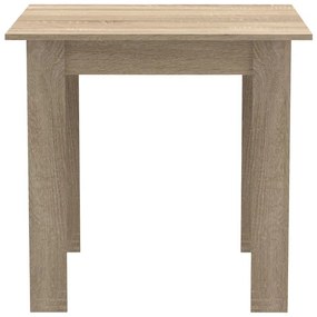Τραπέζι Manka I pakoworld σε sonoma απόχρωση 80x80x77εκ