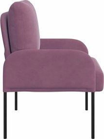vidaXL Καναπέδες με μαξιλάρι 55cm Μοβ Κόντρα πλακέ