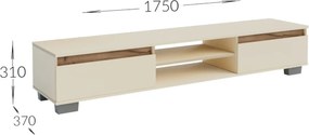 Έπιπλο TV Lilu Μπεζ-Σκούρο Δρυς 175x37x31cm