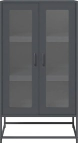 vidaXL Highboard Ανθρακί 68x39x123 cm Χάλυβας