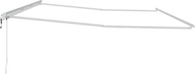vidaXL Σκελετός Τέντας Λευκό 600 x 350 εκ Αλουμίνιο