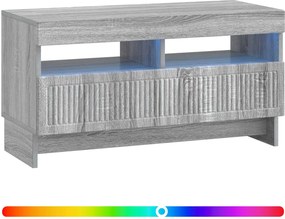 vidaXL Ντουλάπα LED Τηλεόρασης ALKMAAR 81 x 35 x 43 εκ. Γκρι Sonoma