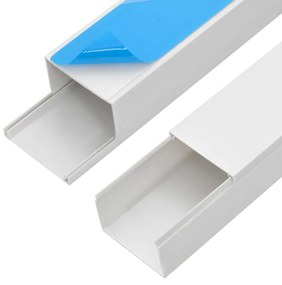 Κανάλι Καλωδίων Αυτοκόλλητο 50 x 25 χιλ. 30 μ. από PVC - Λευκό