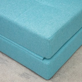 HOMCOM Πολυθρόνα-κρεβάτι, αποσπώμενο κάλυμμα, 70 cm x 70 cm x 61 cm, Ανοιχτό Μπλε