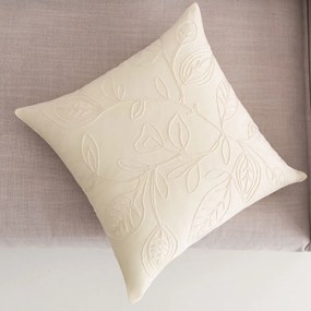 Διακοσμητική Μαξιλαροθήκη (43x43) Gofis Home Light Veil Vanilla 381/05