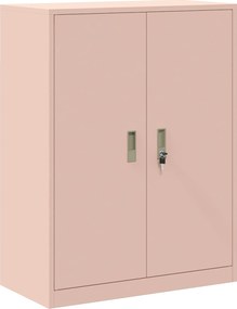 vidaXL Ντουλάπι αποθήκευσης 2 τμχ. Ροζ 80 x 40 x 175 εκ Ατσάλι