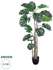 20006 GloboStar® Artificial Garden MONSTERA PLANT 20006 - Τεχνητό Διακοσμητικό Φυτό Μονστέρα Υ150cm