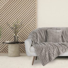 Κουβέρτα Καναπέ 1359 Fleece Grey Das Home 130X170 Πολυέστερ