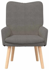 vidaXL Χαλαρωτική Πολυθρόνα Ανοιχτό γκρι 63 x 67 x 94 εκ. ύφασμα
