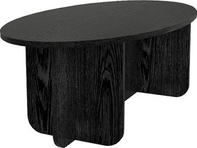 Τραπεζάκι σαλονιού Ravey Megapap χρώμα sencron black 120x60x39,8εκ.