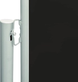 vidaXL Σκίαστρο Πλαϊνό Συρόμενο Βεράντας Μαύρο 220 x 600 εκ.