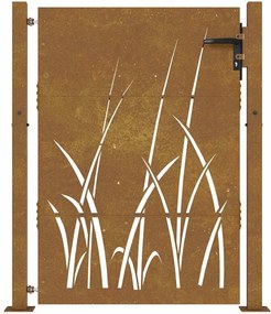 vidaXL Πύλη Κήπου 100 x 150 cm Ατσάλι με Επικάλυψη Πούδρας Κλειδώσιμο