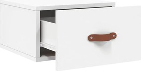 vidaXL Κομοδίνο Επιτοίχιο Λευκά 35 x 35 x 20 εκ.