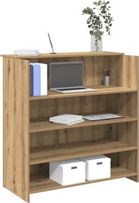 vidaXL Γραφείο υποδοχής 100x50x103,5 εκ. Επεξεργασμένο Ξύλο