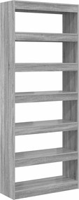vidaXL Βιβλιοθήκη 6 επιπέδων 80 x 30 x 198 εκ Επεξεργασμένο Ξύλο