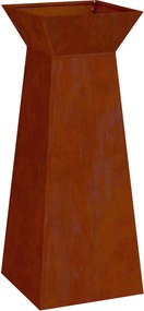 vidaXL Γλάστρα Πυλώνας Σκ rusty 40 x 40 x 100 cm
