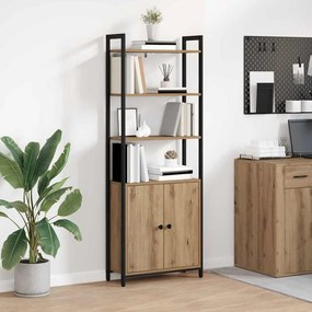 vidaXL Βιβλιοθήκη Artisan Oak 60 x 24 x 161 εκ Επεξεργασμένο ξύλο