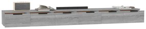 vidaXL Ντουλάπια Τοίχου 2 τεμ. Γκρι Sonoma 102x30x20 εκ. Επ. Ξύλο