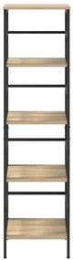 vidaXL Ράφι Βιβλίων Δρύς Sonoma 40 x 29,5 x 149 εκ Επεξεργασμένο ξύλο