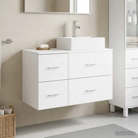 vidaXL Σετ Επίπλων Μπάνιου 2 τμχ. Λευκό Επεξεργασμένο Ξύλο