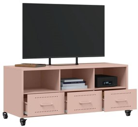 vidaXL Έπιπλο Τηλεόρασης Ροζ 100,5x39x43,5 εκ. Ατσάλι