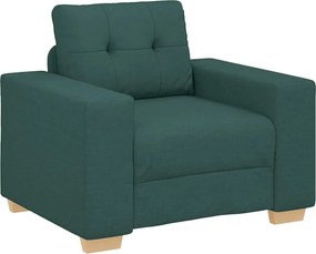 vidaXL Πολυθρόνα-Καναπέ Σκούρο Πράσινο 100x78x80 εκ. Ύφασμα