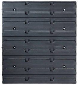 vidaXL Σκαφάκια Αποθήκευσης Σετ 96 τεμ. Μπλε με Πάνελ Τοίχου