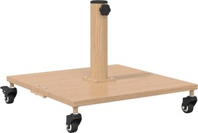 vidaXL Βάση ομπρέλας Ανοιχτό Ξύλο 45 x 45 x 31,5 εκ.