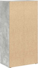 vidaXL Βιβλιοθήκη Γκρι Σκυροδέματος 40x24x77 εκ. Επεξεργ. Ξύλο