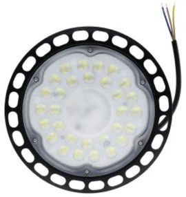 Βιομηχανική Καμπάνα LED UFO 100W IP65 6000K  Μαύρος Epistar 6498 Spotlight 6498 Μαύρο