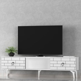 Stewehome Ραφιέρα τηλεόρασης με 2 πόρτες και ράφι 150x30x45 cm