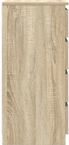 vidaXL Ραφιέρα Sonoma Δρυς 37,5x35x76 εκ. από Επεξεργ. Ξύλο