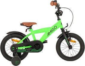 Explorer 14 Inch Boys Coaster Brake GreenBlackAMIGO