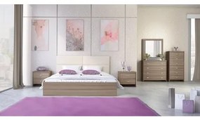 Savvidis Furniture  Κρεβάτι N6 για στρώμα 150x200 Μόκα BEST-30332