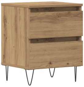 vidaXL Κομοδίνο Artisan Oak 40x35x50 εκ. Κατασκευασμένο ξύλο