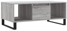 vidaXL Τραπεζάκι Σαλονιού Γκρι Sonoma 90x50x36,5εκ. Επεξεργασμένο Ξύλο