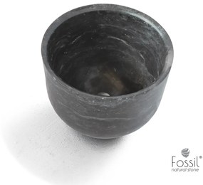 FOSSIL Bucket Marble MR42-410 Επιτραπέζιος Μαρμάρινος Νιπτήρας Grey Ø 42εκ