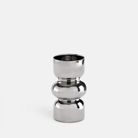 Βάζο από μεταλλιζέ γυαλί, ύψος 18,2 cm, ORLYA