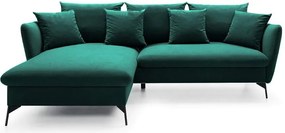 Γωνιακός καναπές Vitalia-Prasino-Αριστερή