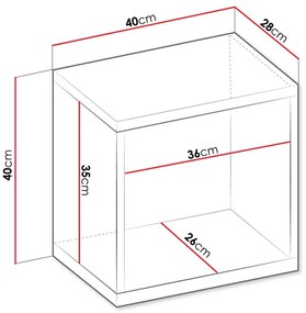 Κρεμαστό ράφι Imola Cube