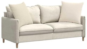 vidaXL Μαξιλάρι Καναπέ 2 pcs Μπεζ 60 x 60 cm ύφασμα