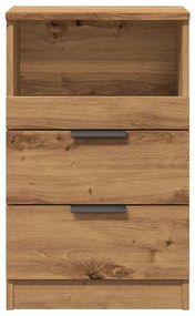 vidaXL Κομοδίνο Αρτισιανή Δρυς 40x36x65 εκ. από Επεξεργασμένο Ξύλο